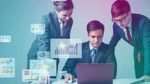 Electronic Document concept. Electronic application. Paperless work. Digital tra Stock Footage 169425016