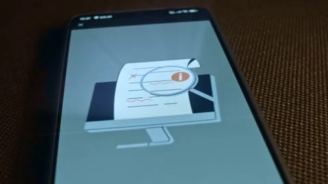 Electronic document errors search, errors finder, presentation Stock Footage 309560038