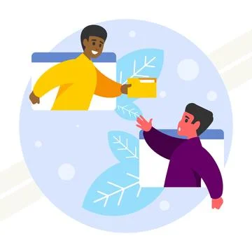 Electronic-document-exchange Stock Illustration