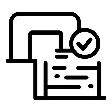 Electronic document management system approving file storage Stock Illustration