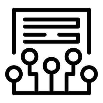 Electronic document management system connecting users with data Illustrazione stock