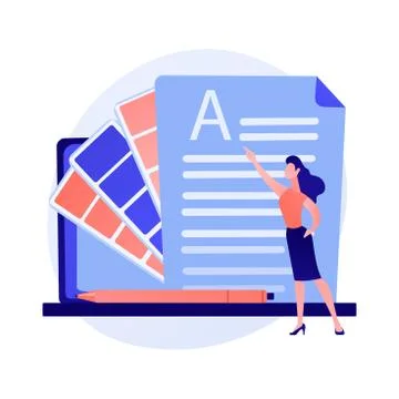 Electronic document vector concept metaphor Stock Illustration