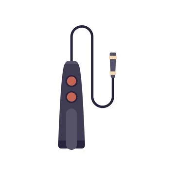 Electronic dog training collar is helping with dog's obedience training Stock Illustration