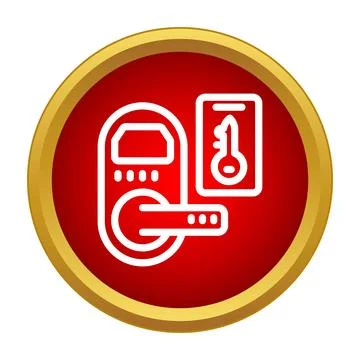Electronic door lock system with keycard access Ilustración de archivo