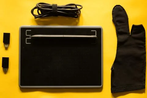 Electronic drawing pen tablet Stock Photos