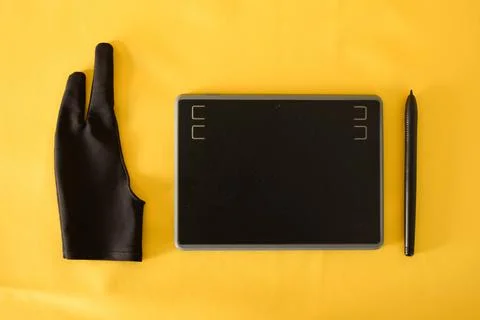 Electronic drawing pen tablet 스톡 사진