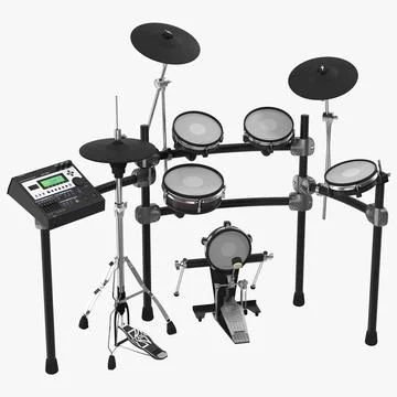 Electronic Drum Kit Generic 3D Model 3D Model