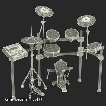 3D Model: Electronic Drum Kit Generic 3D Model #90656093