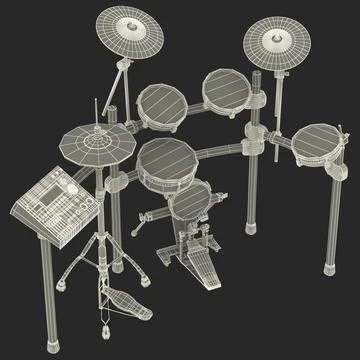 3D Model: Electronic Drum Kit Generic 3D Model #90656093