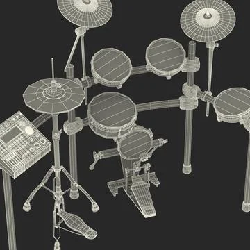 3D Model: Electronic Drum Kit Generic 3D Model #90656093