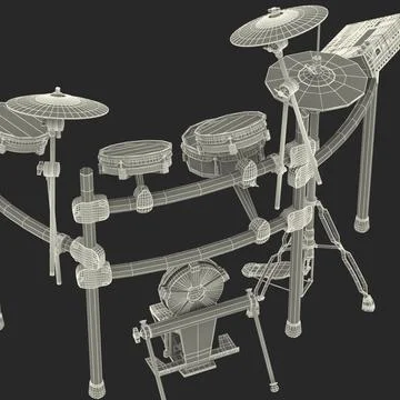 3D Model: Electronic Drum Kit Generic 3D Model #90656093