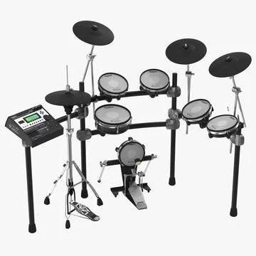Electronic Drum Kit Roland 2 3D Model 3D Model