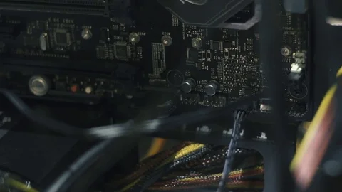 Electronic engineer of computer technology. Maintenance computer cpu hardware Stock Footage 81560655