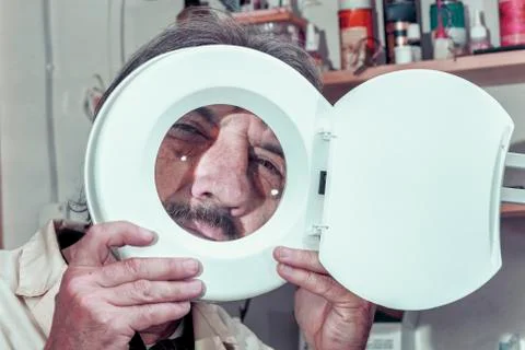 Electronic engineer is working in his laboratory Stock Photos