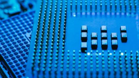 Electronic engineering computer science cpu Stock Photos