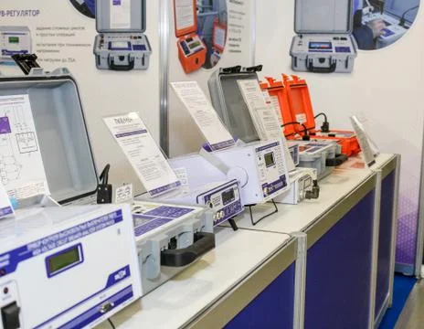 Electronic equipment stand. Stock Photos