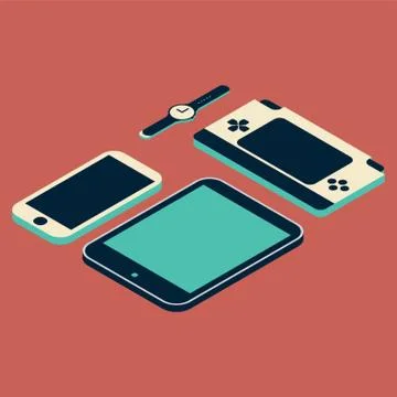 Electronic Equipments Stock-Illustration