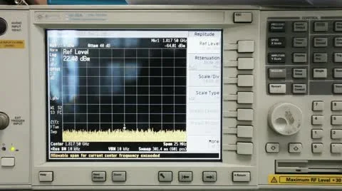 Electronic experiment equipment working Stock Footage 22155307