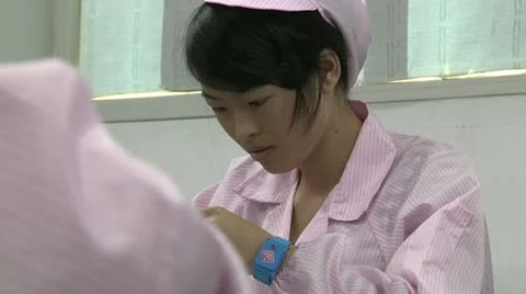 Electronic factory in China Video stock 10828407
