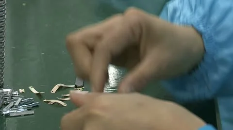 Electronic factory in China Video stock 10828431
