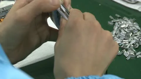 Electronic factory in China Video stock 10828445