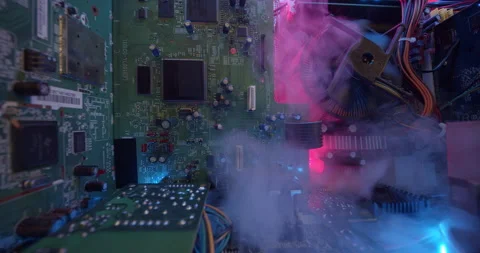 Electronic Failure With Heavy Smoke Vidéo 345920620