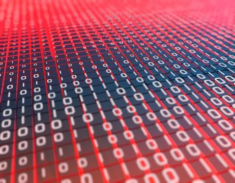 Electronic financial technology, network data program Illustrazione stock