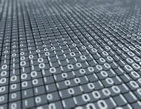 Electronic financial technology, network data program Illustrazione stock