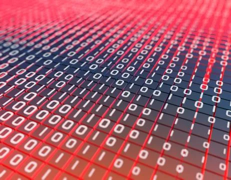 Electronic financial technology, network data program Illustrazione stock