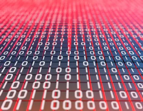 Electronic financial technology, network data program Illustrazione stock