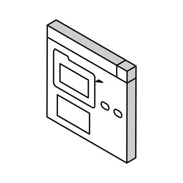 Electronic folder fix incident isometric icon vector illustration Stock Illustration