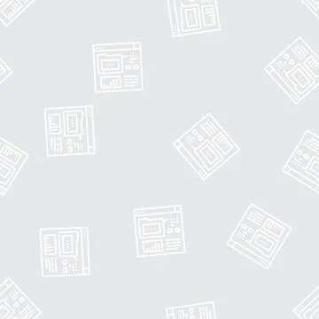 Electronic folder fix incident line seamless pattern イラスト素材