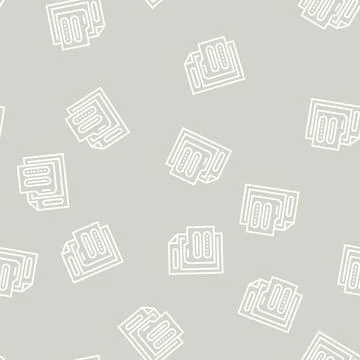 Electronic folder password line seamless pattern Illustrazione stock