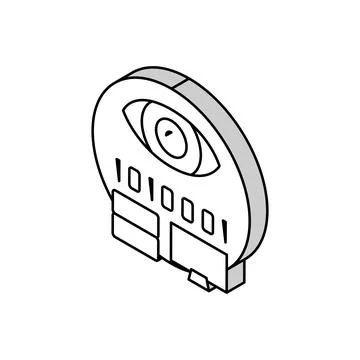 Electronic fraud isometric icon vector illustration Stock Illustration