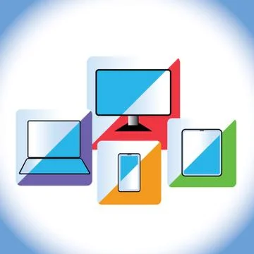 Electronic gadgets Stock Illustration