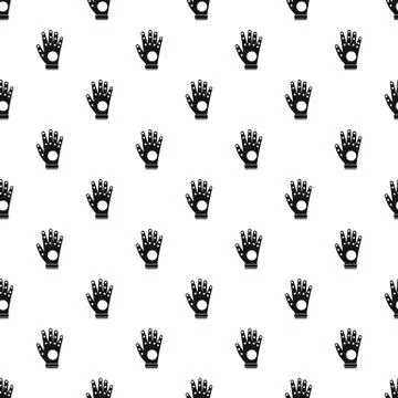 Electronic glove pattern, simple style Stock Illustration