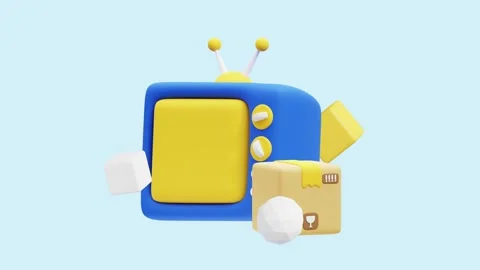 Electronic Goods animated 3d icon. Stock Footage 289453996