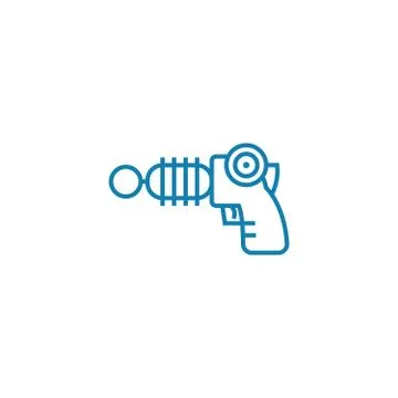 Electronic gun linear icon concept. Electronic gun line vector sign, symbol Stock-Illustration