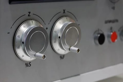 Electronic hand wheels Stock Photos