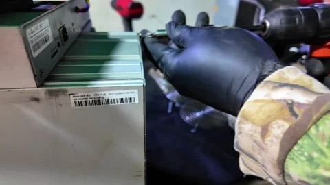 Electronic Hardware Component machine maintenance and professional equipment Stock Footage 325716816