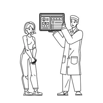 Electronic health record eht vector Stock Illustration