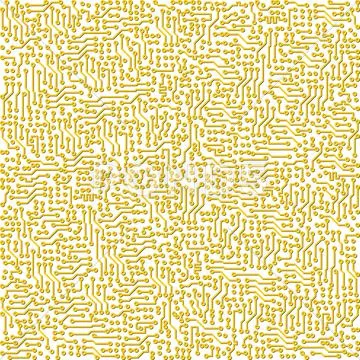 Electronic high - tech circuit board golden texture Stock Illustration