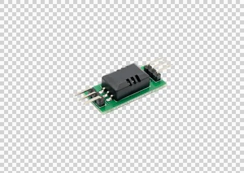 Electronic humidity and temperature sensor module circuit board microchip c.. 写真素材