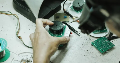 Electronic inserting  engineering Stock Footage 135425704