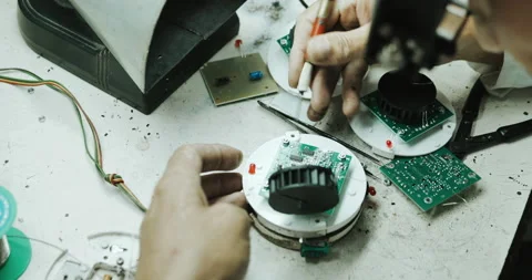 Electronic inserting  engineering Stock Footage 135425728