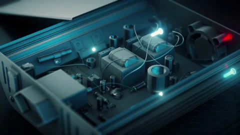The electronic inverter 4k Stock Footage 146749956