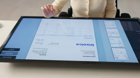 Electronic Invoice Software For Account Manager Stock Footage 311190484