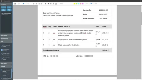 Electronic Invoice Software For Efficient Accounting Vídeo Stock 328710955