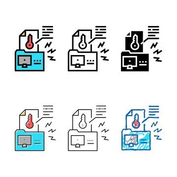 Electronic key hacking stylized color icon vector Stock Illustration