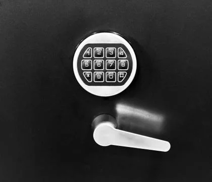 Electronic key system to lock and unlock doors Stock Photos